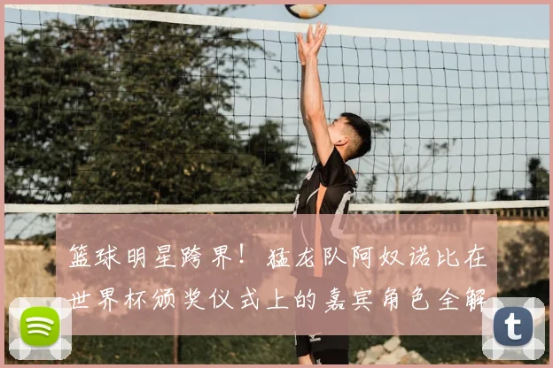 篮球明星跨界！猛龙队阿奴诺比在世界杯颁奖仪式上的嘉宾角色全解析