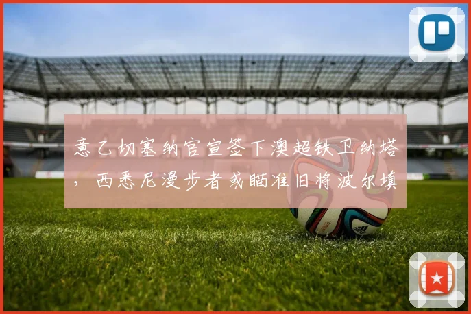 意乙切塞纳官宣签下澳超铁卫纳塔,西悉尼漫步者或瞄准旧将波尔填补空缺